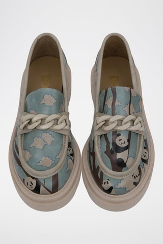 Mocassini in pelle vegan Panda Hug  - Multicolore