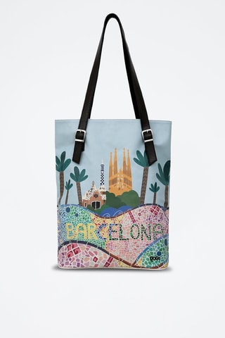 Tote bag The Mosaics of Barcelona  - Multicolore