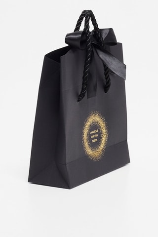 Bolsa para regalo La marque d'un vrai design - Negro y dorado