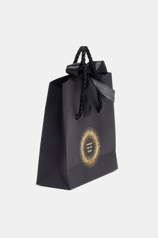 Bolsa para regalo La marque d'un vrai design - Negro y dorado