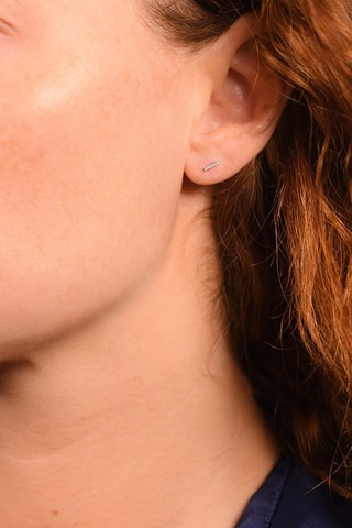 Dormilonas Precious barrette - Oro blanco y diamantes