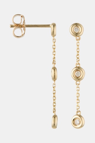 Pendientes Mei - Oro amarillo y diamantes