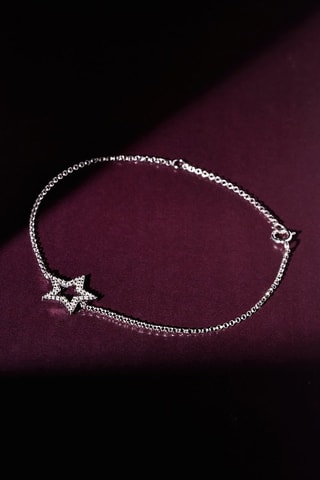 Pulsera Perfect star - Oro blanco y diamantes