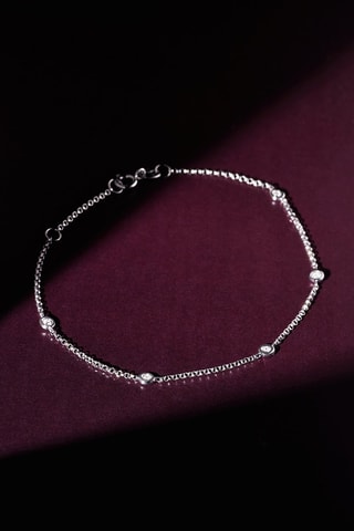 Pulsera Sunshine - Oro blanco y diamantes