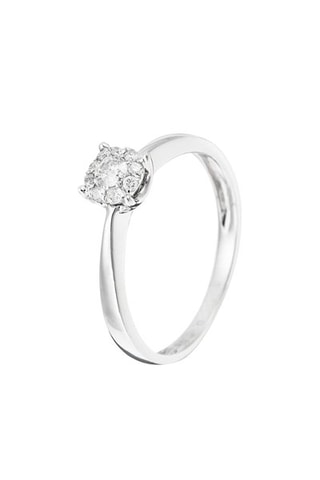 Anillo Brillant Lucia 17 quilates - Oro blanco y diamantes