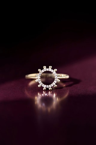 Anillo Bursa - Oro amarillo y diamantes