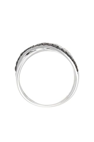 Anillo Tresse de diamants - Oro blanco y diamantes