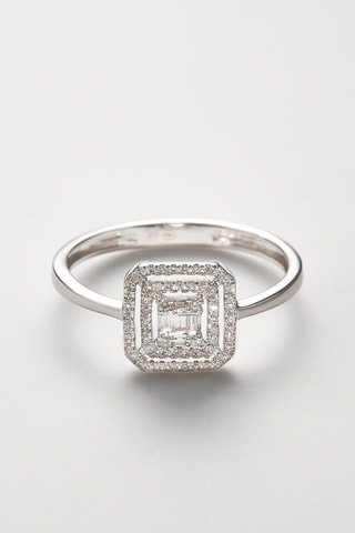 Anello Miroir - Oro bianco e diamanti