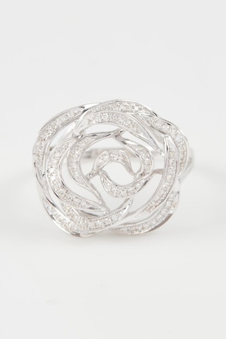 Anillo Trisha - Oro blanco y diamantes