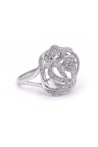 Anillo Trisha - Oro blanco y diamantes