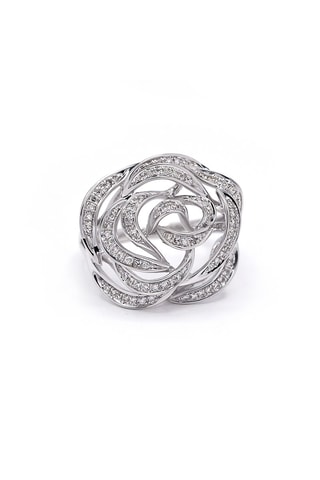 Anillo Trisha - Oro blanco y diamantes