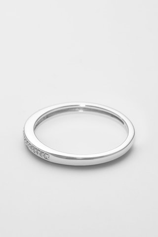 Alianza My Love - Oro blanco y diamantes