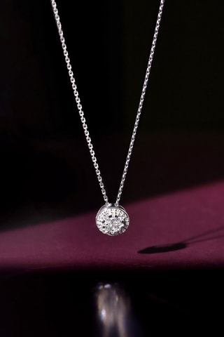 Colgante Mon Précieux - Oro blanco y diamantes