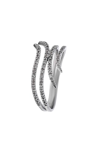 Anillo Diamond Dazzle - Oro blanco y diamante