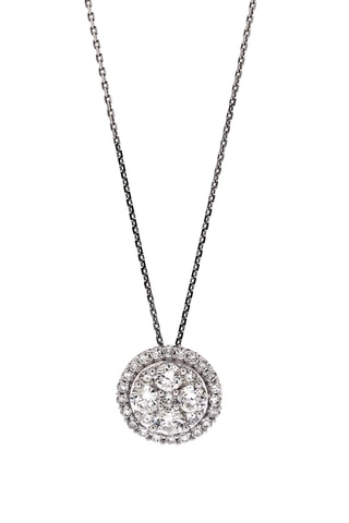 Colgante Zéphyr - Oro blanco y diamante