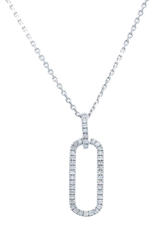 Colgante Horus - Oro blanco y diamante