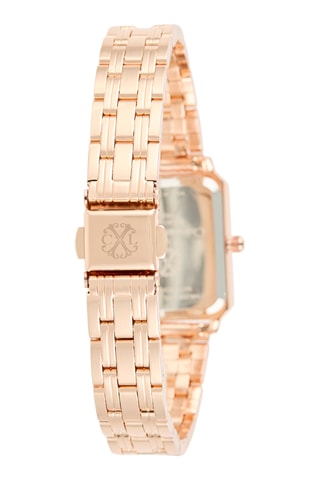 Montre à quartz en alliage - Doré rose et blanc