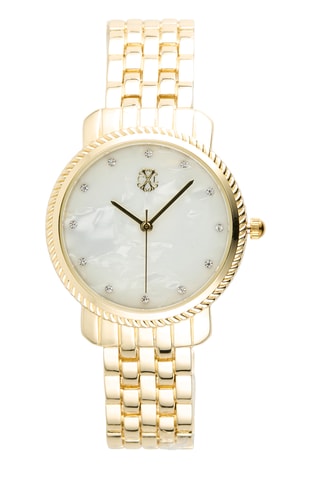 Orologio al quarzo in lega - Dorato e bianco