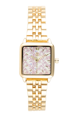 Orologio al quarzo in lega - Dorato e bianco