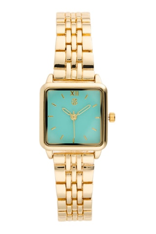 Orologio al quarzo in lega - Dorato e turchese