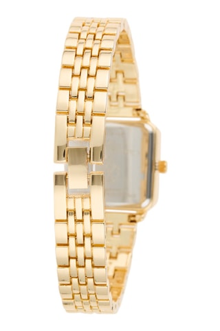 Orologio al quarzo in lega - Dorato e arancione