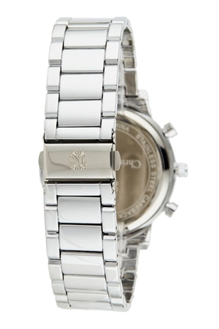 Orologio al quarzo in lega - Cronografo - Argentato e nero