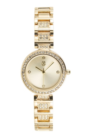 Reloj de cuarzo de metal aleado - Dorado