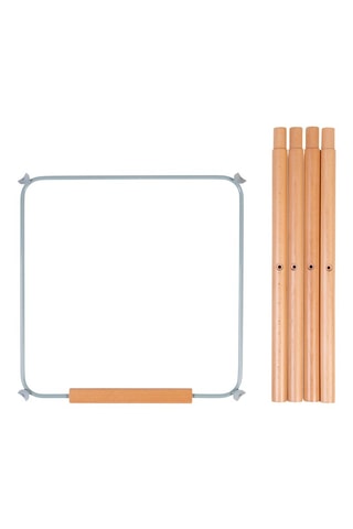 4 pés longos e 1 apoio para os pés em faia para cadeira alta evolutiva