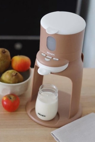 Préparateur de biberon en acier inoxydable et silicone