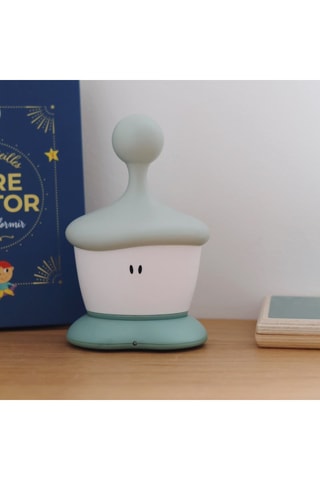 Veilleuse - Vert d'eau et blanc