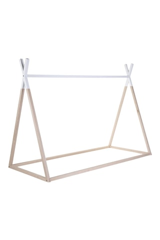 Lit tipi en hêtre massif - Couchage 90 x 200 cm