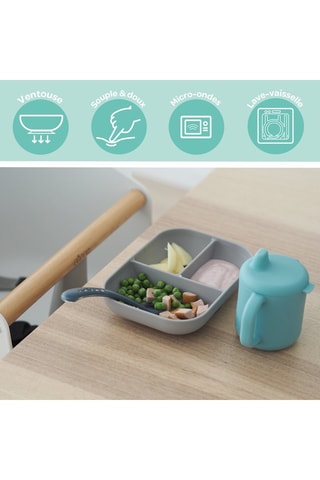Ensemble repas sans BPA - 3 pièces - Dès 6 mois