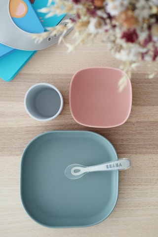 Ensemble repas sans BPA - 4 pièces - Dès 6 mois