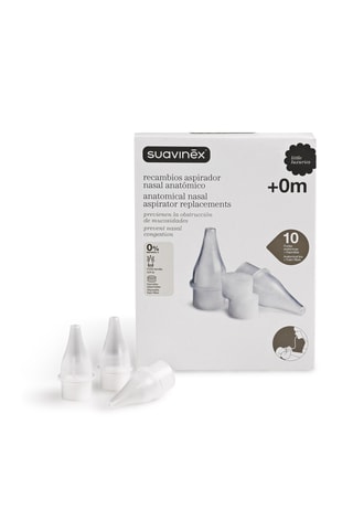 10 pontas de substituição para aspirador nasal de bebés - Desde o nascimento