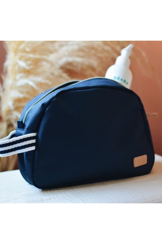 Trousse de toilette - Bleu marine et blanc