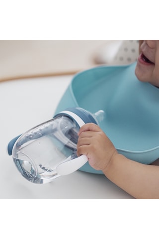 2 bavoirs sans BPA - Vert d'eau - Dès 4 mois