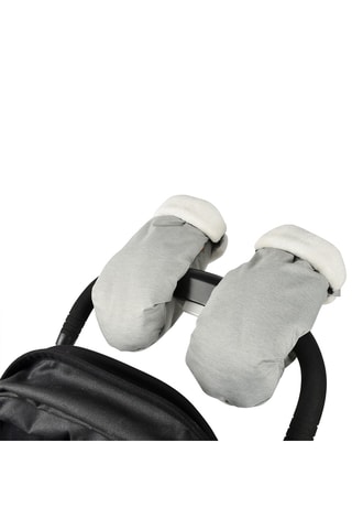 Moufles poussettes - Gris chiné