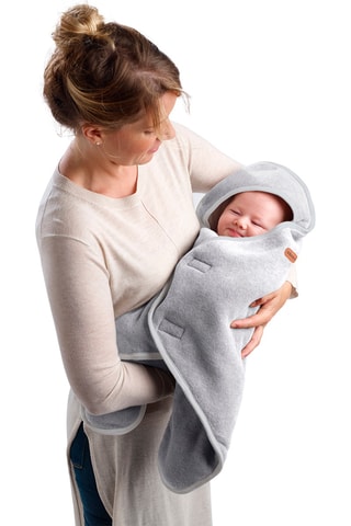 Couverture Babynomade® - Gris chiné - De 0 à 6 mois - 63 x 36 x 3 cm