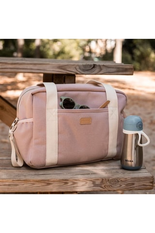 Sac à langer - 41 x 16,5 x 26,5 cm - Rose poudré