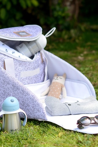 Sac à langer - 53 x 19,5 x 29,5 cm - Gris