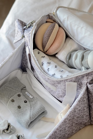 Sac à langer - 53 x 19,5 x 29,5 cm - Gris