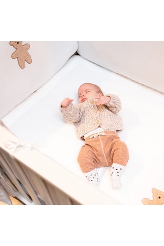 Proteção de berço reversível - Bege - Desde o nascimento