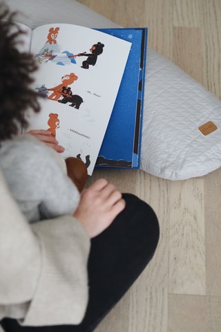 Almofada de amamentação - 180 x 39 x 15 cm  -  Cinzento