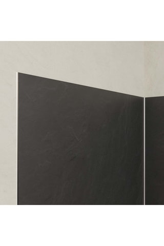 2 packs de 2 paneles de pared piedra pizarra - Negro - 210 x 90 x 90 cm