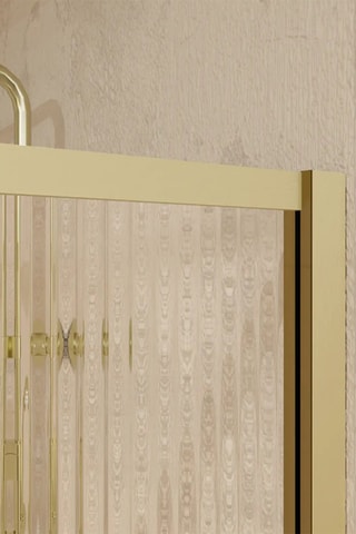 Mampara de ducha Edge - Dorado - 240 x 140 cm