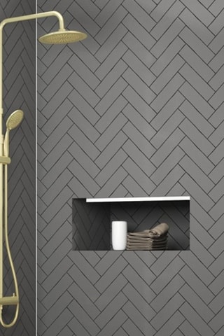 Columna de ducha termostática Arty - Dorado - 40 x 88 x 8 cm