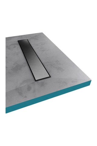 Plato de ducha de baldosas - Gris - 80 x 140 x 4 cm