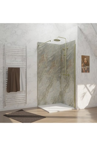 2 paneles murales Homestone - Marrón