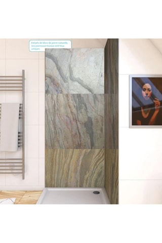 2 paneles murales Homestone - Marrón