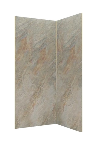 2 paneles murales Homestone - Marrón